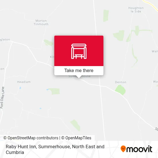 Raby Hunt Inn, Summerhouse map