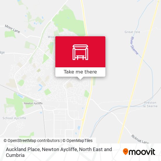 Auckland Place, Newton Aycliffe map