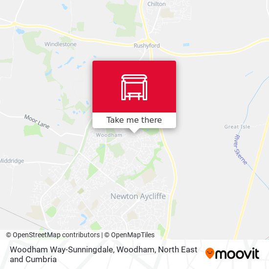 Woodham Way-Sunningdale, Woodham map