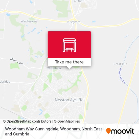 Woodham Way-Sunningdale, Woodham map
