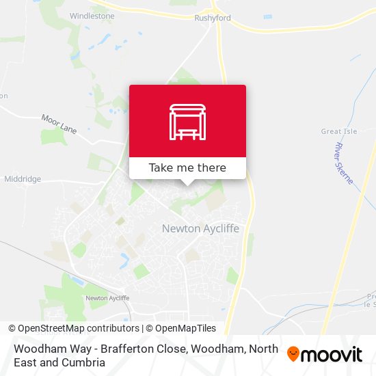 Woodham Way - Brafferton Close, Woodham map