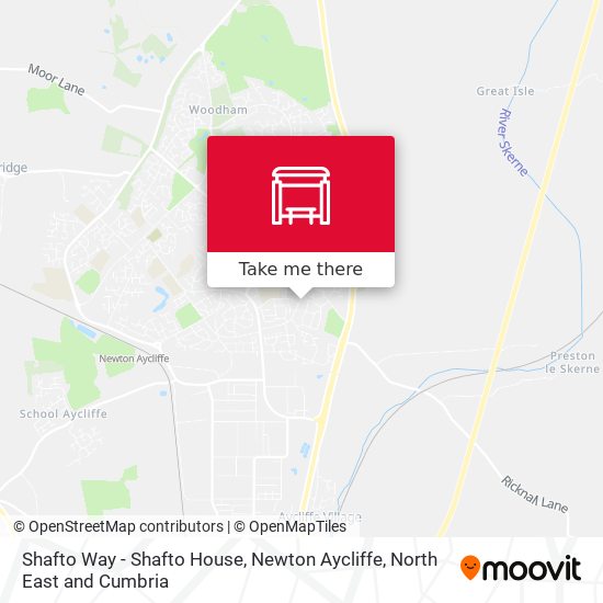 Shafto Way - Shafto House, Newton Aycliffe map