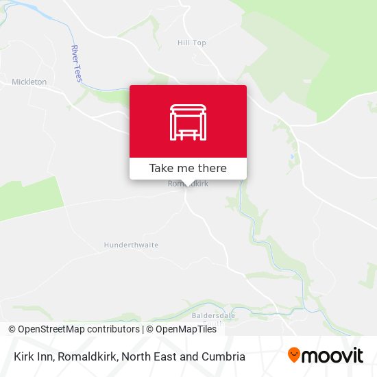 Kirk Inn, Romaldkirk map