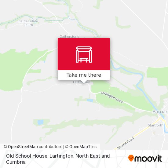 Old School House, Lartington map
