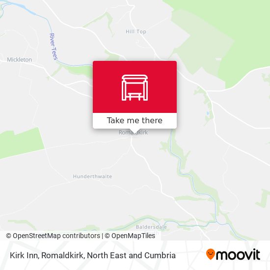 Kirk Inn, Romaldkirk map