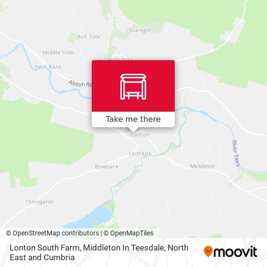 Lonton South Farm, Middleton In Teesdale map