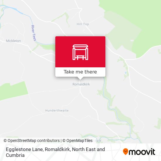 Egglestone Lane, Romaldkirk map