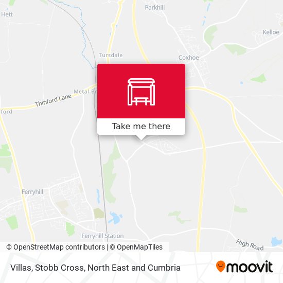 Villas, Stobb Cross map