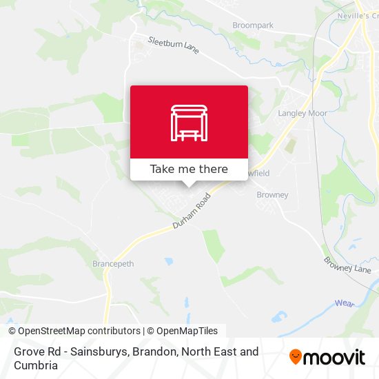 Grove Rd - Sainsburys, Brandon map