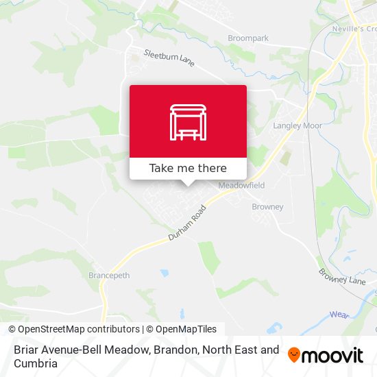 Briar Avenue-Bell Meadow, Brandon map