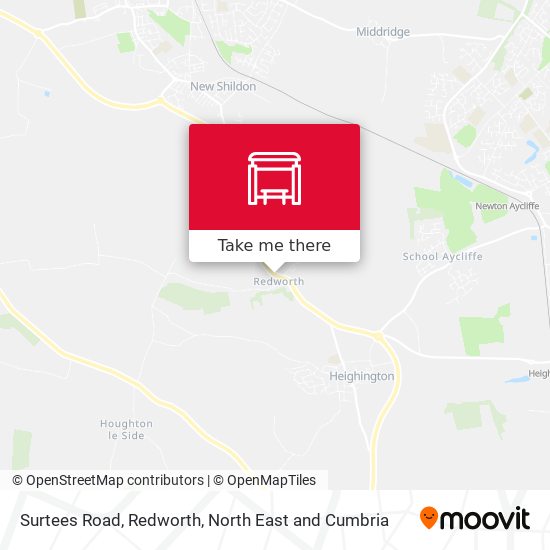 Surtees Road, Redworth map
