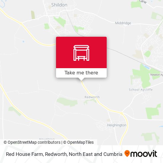 Red House Farm, Redworth map