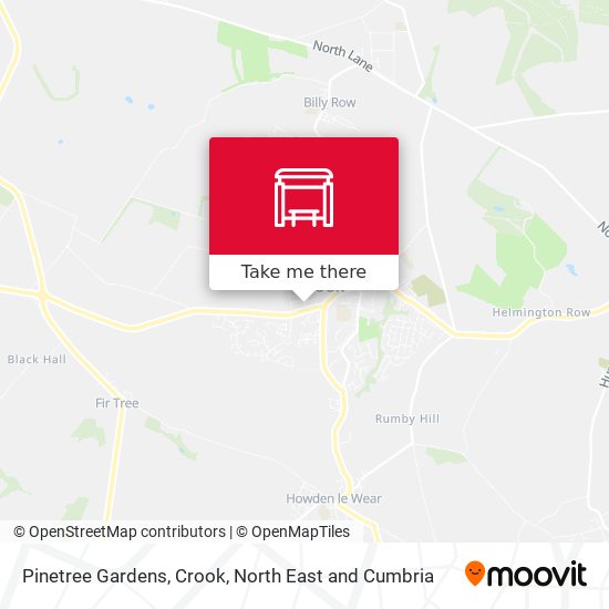 Pinetree Gardens, Crook map