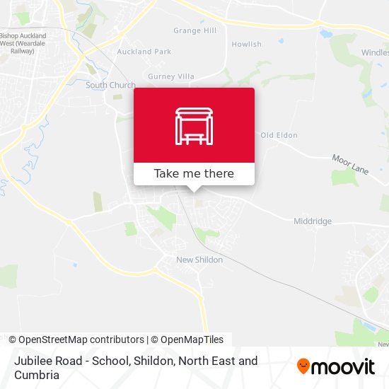 Jubilee Road - School, Shildon map