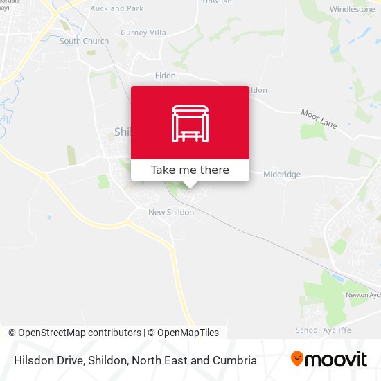 Hilsdon Drive, Shildon map