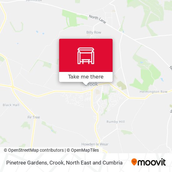 Pinetree Gardens, Crook map