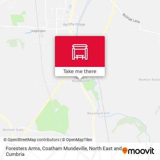 Foresters Arms, Coatham Mundeville map