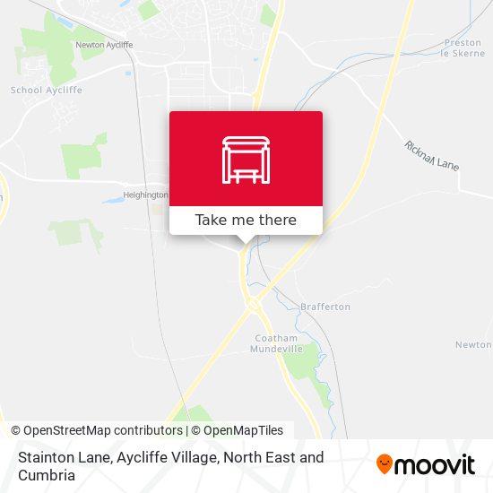 Stainton Lane, Aycliffe Village map