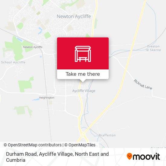 Durham Road, Aycliffe Village map