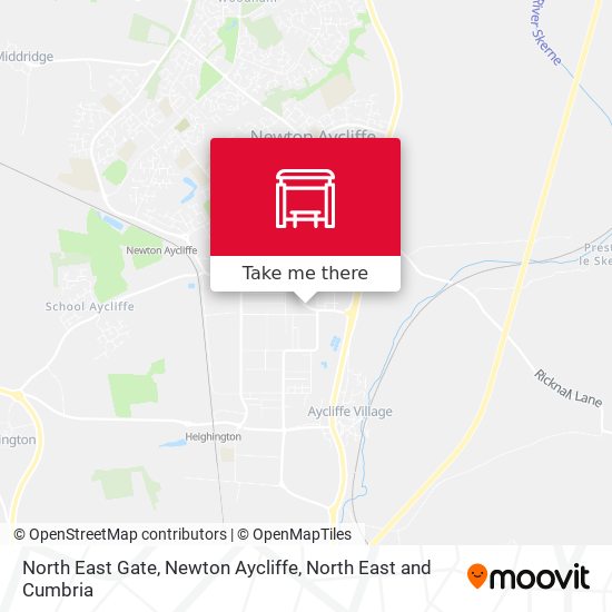 North East Gate, Newton Aycliffe map