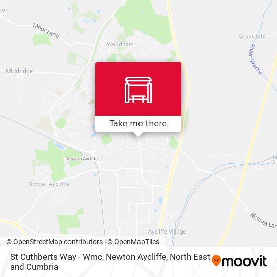 St Cuthberts Way - Wmc, Newton Aycliffe map