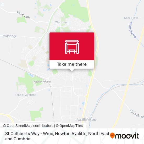 St Cuthberts Way - Wmc, Newton Aycliffe map