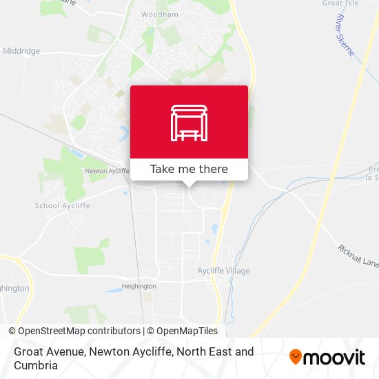 Groat Avenue, Newton Aycliffe map