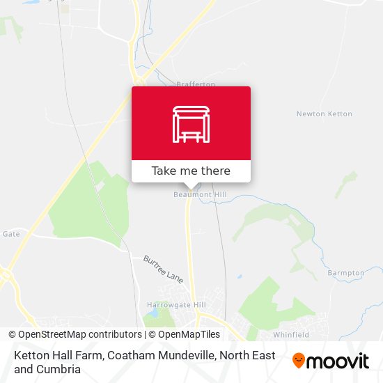 Ketton Hall Farm, Coatham Mundeville map