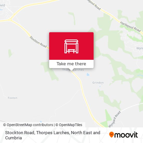 Stockton Road, Thorpes Larches map