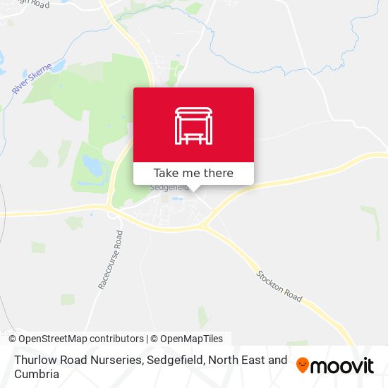 Thurlow Road Nurseries, Sedgefield map
