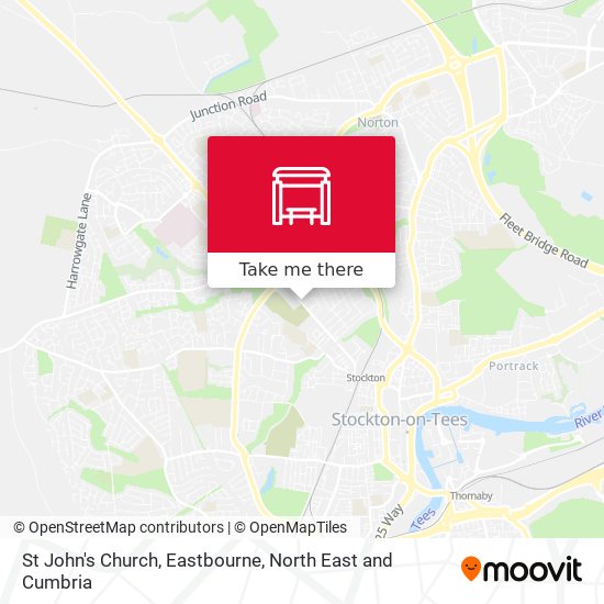 St John's Church, Eastbourne map