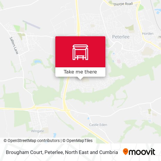 Brougham Court, Peterlee map