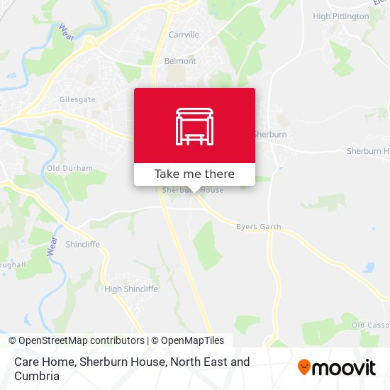 Care Home, Sherburn House map