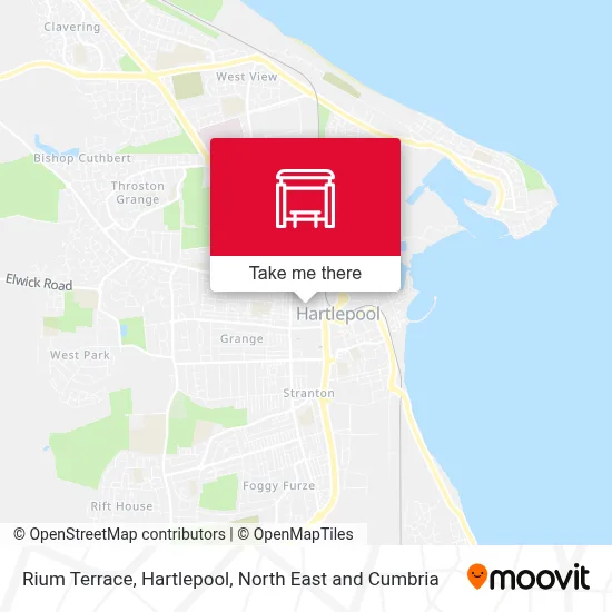 Rium Terrace, Hartlepool map