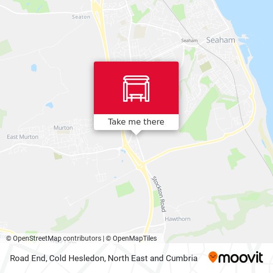 Road End, Cold Hesledon map