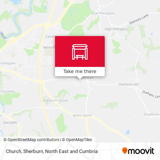Church, Sherburn map