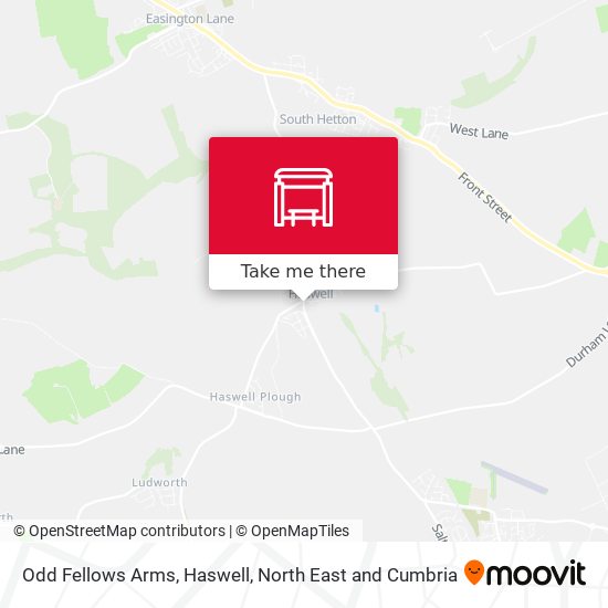 Odd Fellows Arms, Haswell map
