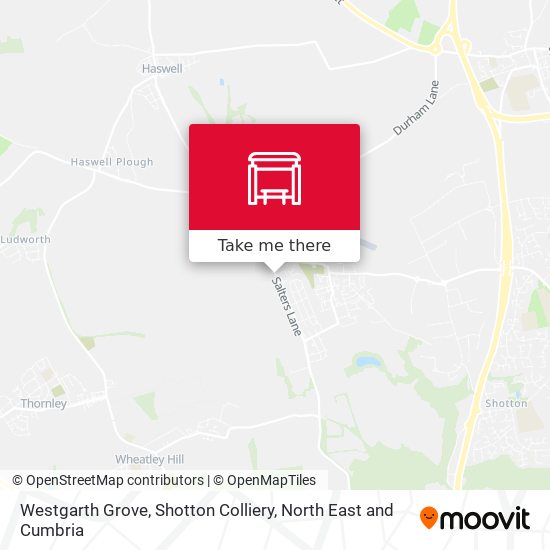 Westgarth Grove, Shotton Colliery map