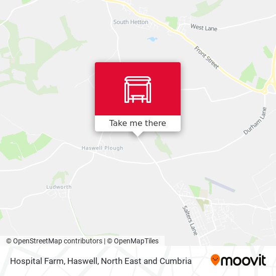 Hospital Farm, Haswell map
