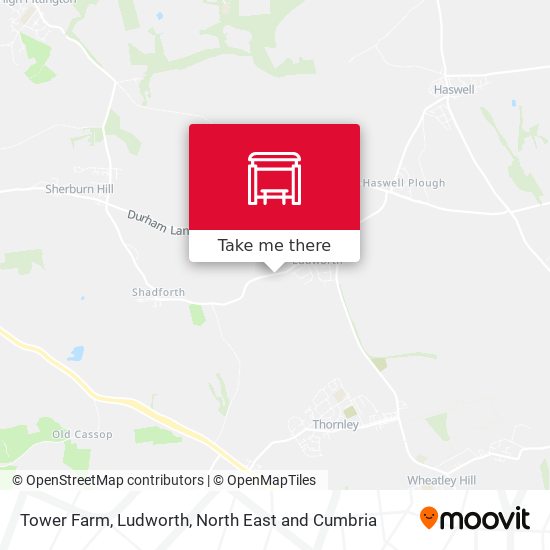 Tower Farm, Ludworth map