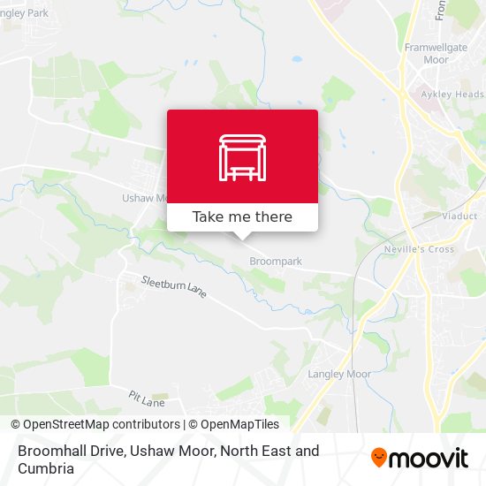 Broomhall Drive, Ushaw Moor map