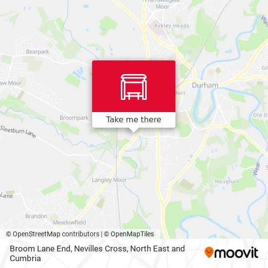 Broom Lane End, Nevilles Cross map