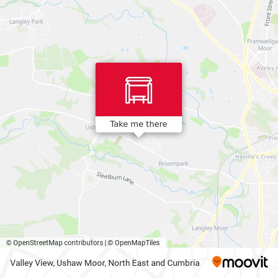 Valley View, Ushaw Moor map