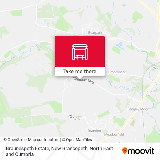 Braunespeth Estate, New Brancepeth map