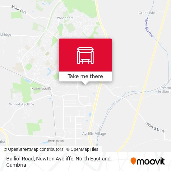 Balliol Road, Newton Aycliffe map