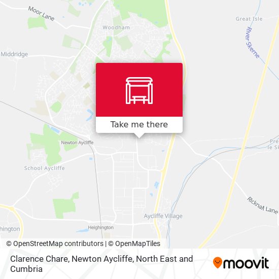 Clarence Chare, Newton Aycliffe map
