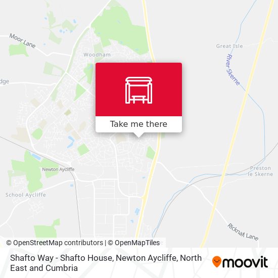 Shafto Way - Shafto House, Newton Aycliffe map