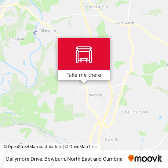 Dallymore Drive, Bowburn map