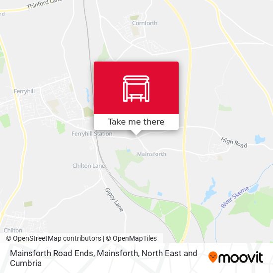 Mainsforth Road Ends, Mainsforth map