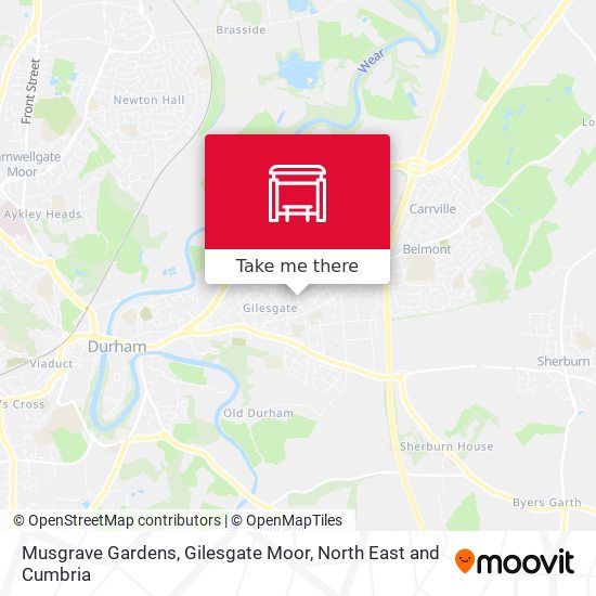 Musgrave Gardens, Gilesgate Moor map